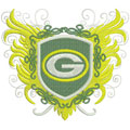 Green Bay Packers logo 2 machine embroidery design